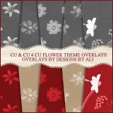 CU/CU4CU Flower Theme Overlays & Papers