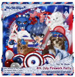 4th July Firework Party Scrap Kit