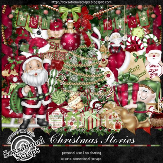Christmas Stories Page Kit - Click Image to Close