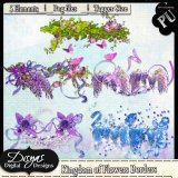 KINGDOM OF FLOWERS BORDERS - TAGGER SIZE
