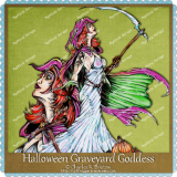 Halloween Graveyard Goddess