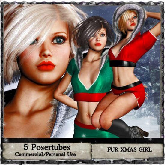 Fur xmas girl - Click Image to Close