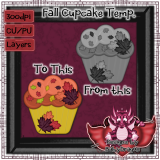 Fall Cupcake Template