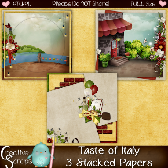 Taste of Italy Stacked Papers - Click Image to Close
