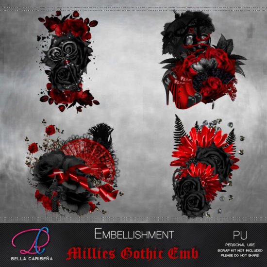 Millies Gothic Dream Emb - Click Image to Close