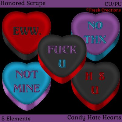Candy Hate Hearts (CU/PU)