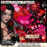 ONLY LOVE SCRAP KIT - TAGGER SIZE