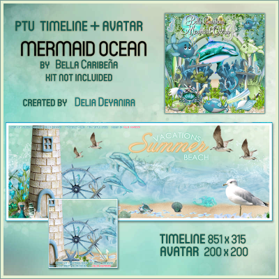 Mernaid Ocean Timeline Set 2