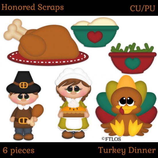 Turkey Dinner (CU/PU) - Click Image to Close