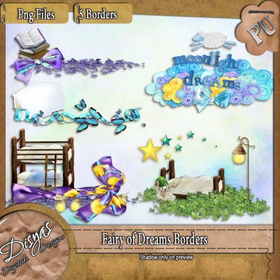 FAIRY OF DREAMS BORDER PACK - TAGGER SIZE