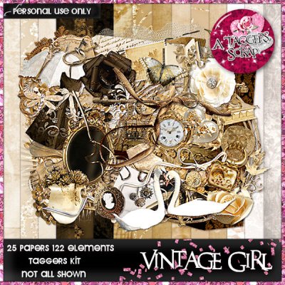 Vintage Girl Taggers Kit