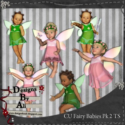 CU Fairy Babies TS Pk 2