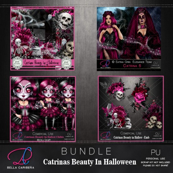 Catrinas Beauty in Halloween Bundle - Click Image to Close