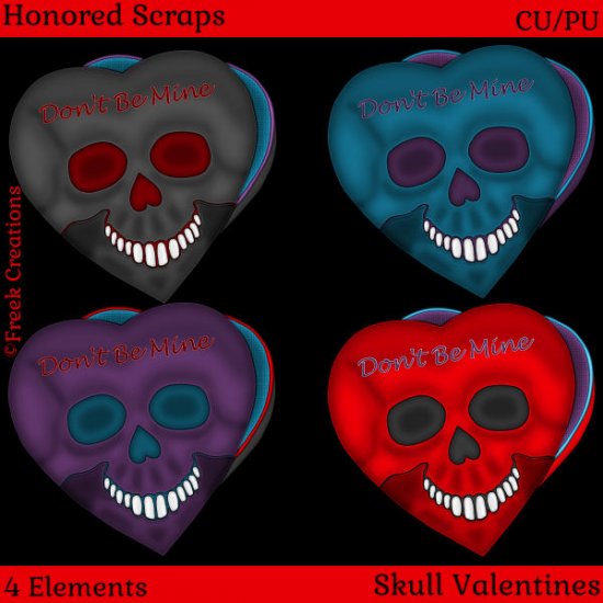 Skull Valentines (CU/PU) - Click Image to Close