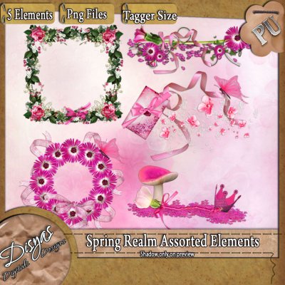 SPRING REALM ASSORTED ELEMENT PACK - Tagger Size