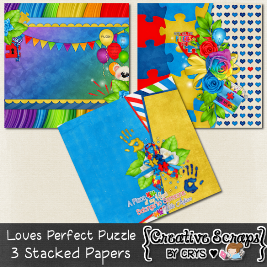 Loves Perfect Puzzle Stacked Papers - Click Image to Close
