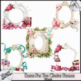 ROSES FOR YOU CLUSTER FRAME PACK - TAGGER SIZE
