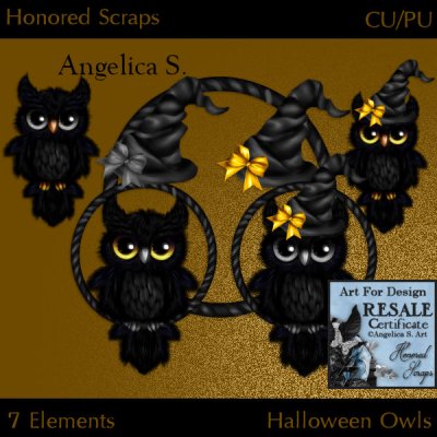 Halloween Owls (CU/PU)