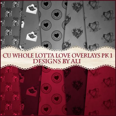 CU Whole Lotta Love Overlays Pk 1 TS