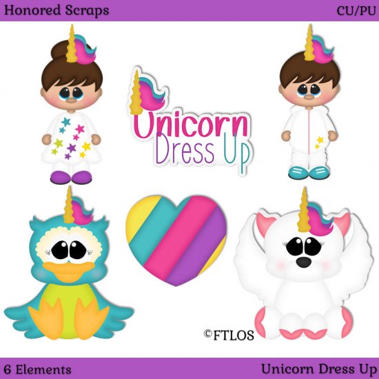 Unicorn Dress Up (CU/PU) - Click Image to Close