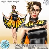 LADY BUTTERFLY POSER TUBE PACK CU -FS by Disyas