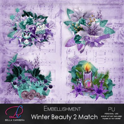 Winter Beauty - 2 Match Emb