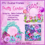Pretty Garden Cluster Frames PK2