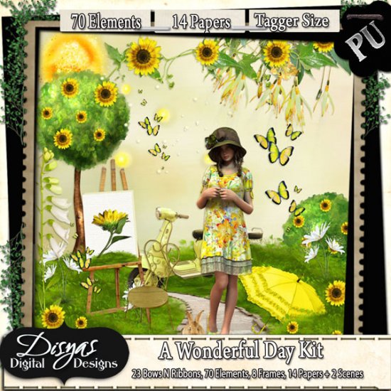 A WONDERFUL DAY KIT TAGGER SIZE - Click Image to Close