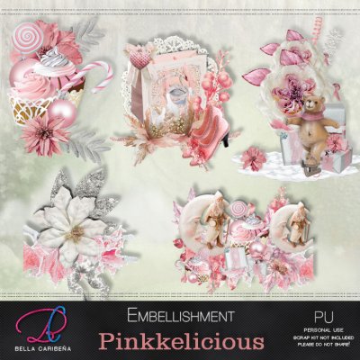 Pinkkelicious Embellishments