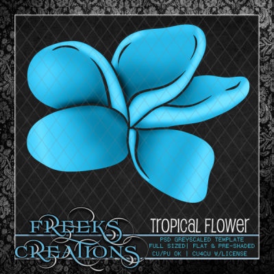 Tropical Flower - Template