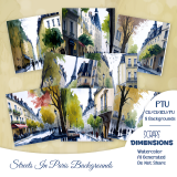 CU AI Streets In Paris Backgrounds