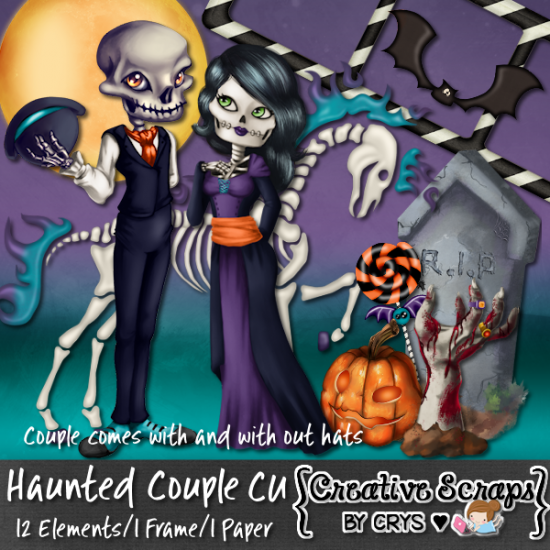 Haunted Couple CU - Click Image to Close