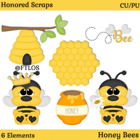 Honey Bees (CU/PU) - Click Image to Close