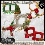 SANTA IS COMING TO TOWN CLUSTER FRAMES - TS
