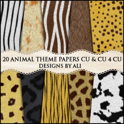 CU 4 CU Animal Fur Papers TS