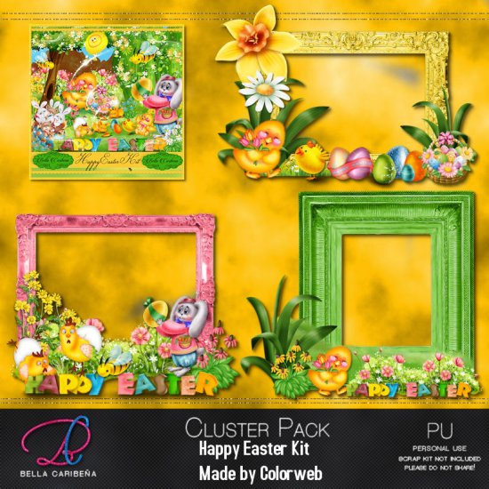 Happy Easter cluster 6 - Click Image to Close