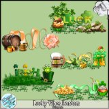LUCKY VIBES BORDERS - FULL SIZE by Disyas