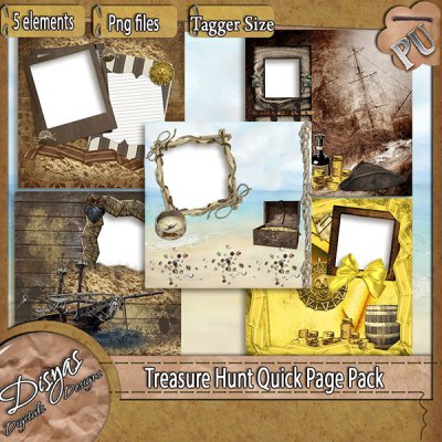 TREASURE HUNT QUICK PAGE PACK - TAGGER SIZE