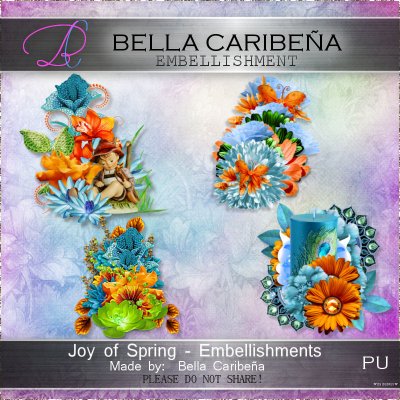 Joy of Spring Embellishments