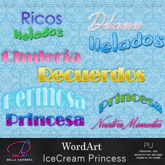 IceCream Princess WordArt - Click Image to Close