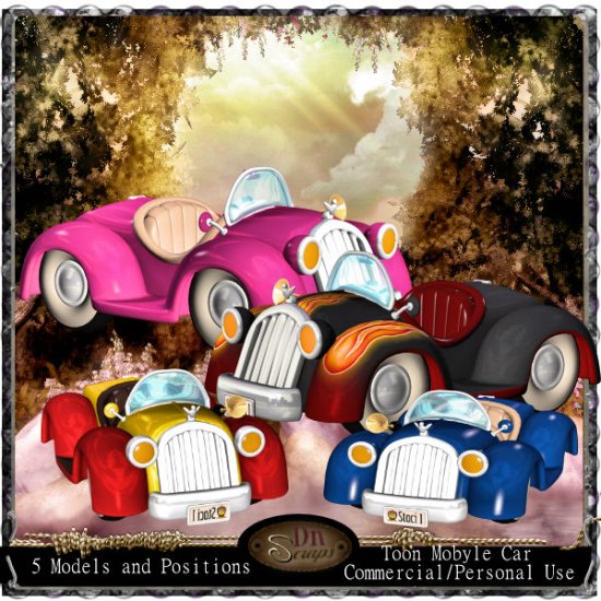 Toon Mobile Car - Click Image to Close