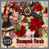 Steampunk Florals Kit