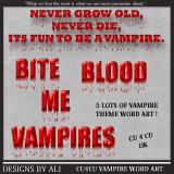 CU 4 CU Vampire Word Art TS