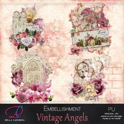 Vintage Angels Embellishments