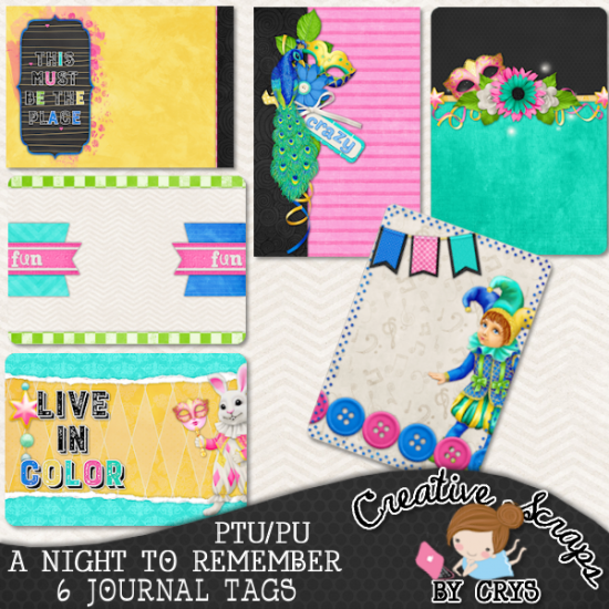 A Night to Remember Journal Tags - Click Image to Close