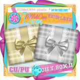 Gift Box 2 Template/ CU