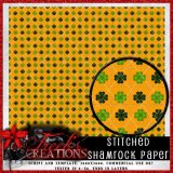 Stitched Shamrock Paper