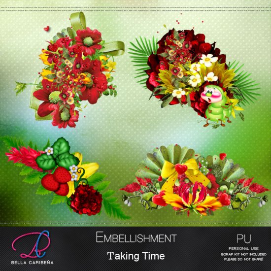 Taking Time Embellishments - Click Image to Close