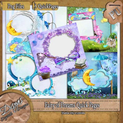 FAIRY OF DREAMS QUICK PAGE PACK - TAGGER SIZE