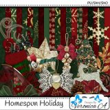 Homespun Holiday Taggers kit by BCS